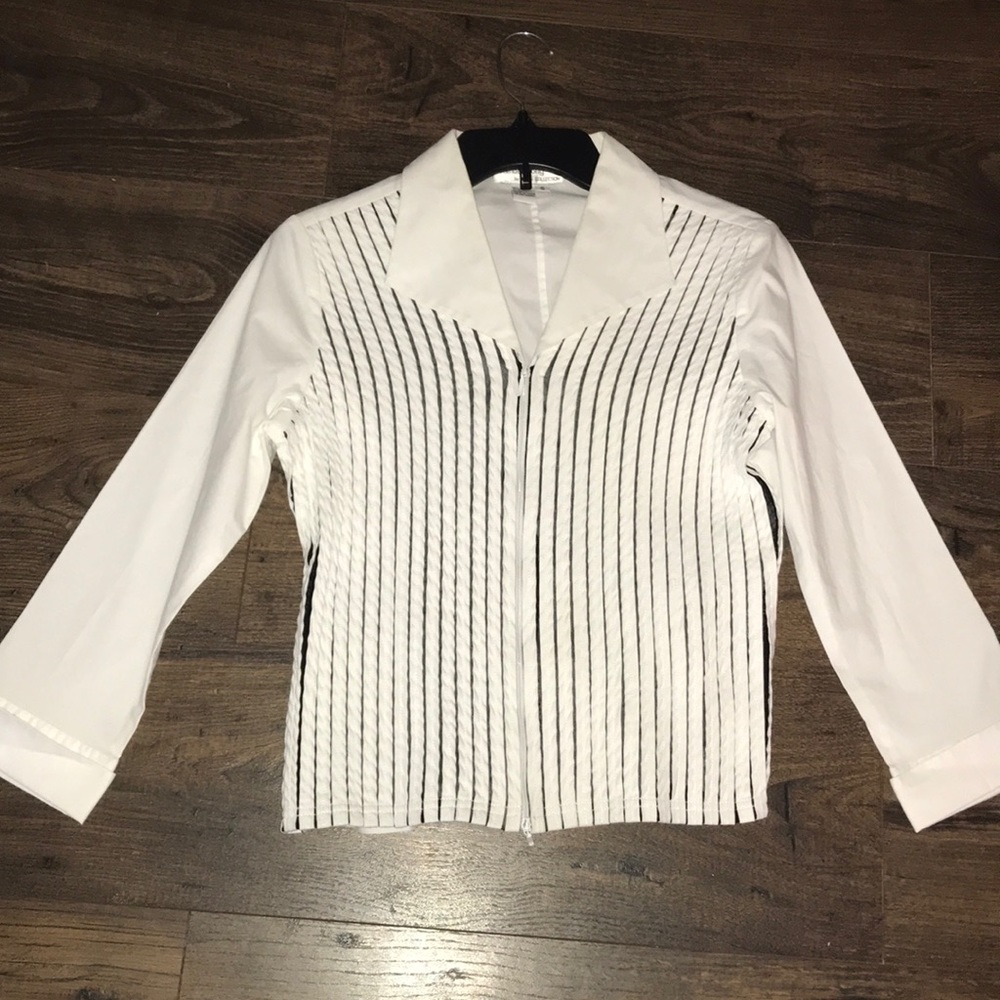 COPY - Samuel Dong white with black blouse